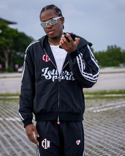 RED LETTERS C1N x RL Zip Up - Black