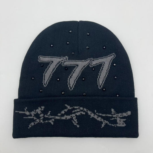 Diamond 777 Beanie - Black/Black