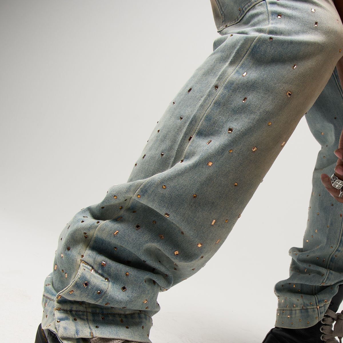 DUAA  FAVORED BLUE DENIM