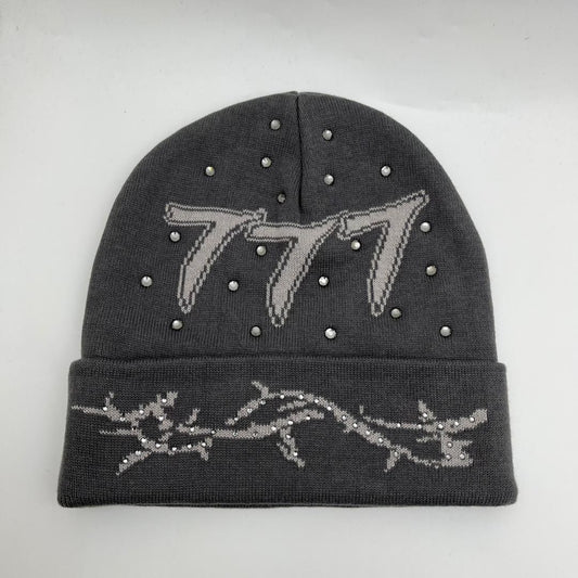 Diamond 777 Beanie - Grey
