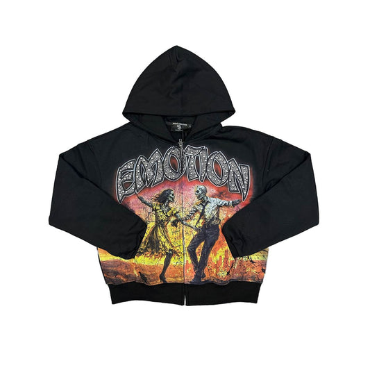 MIXED EMOTION  ‘LAST DANCE’ RHINESTONE HOODIE