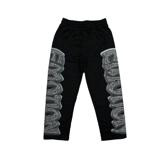MIXED EMOTION ‘MIDNIGHT’ RHINESTONE SWEATPANTS