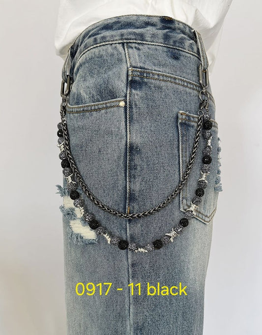 KD DENIM CHAIN (0917-11 BLACK)