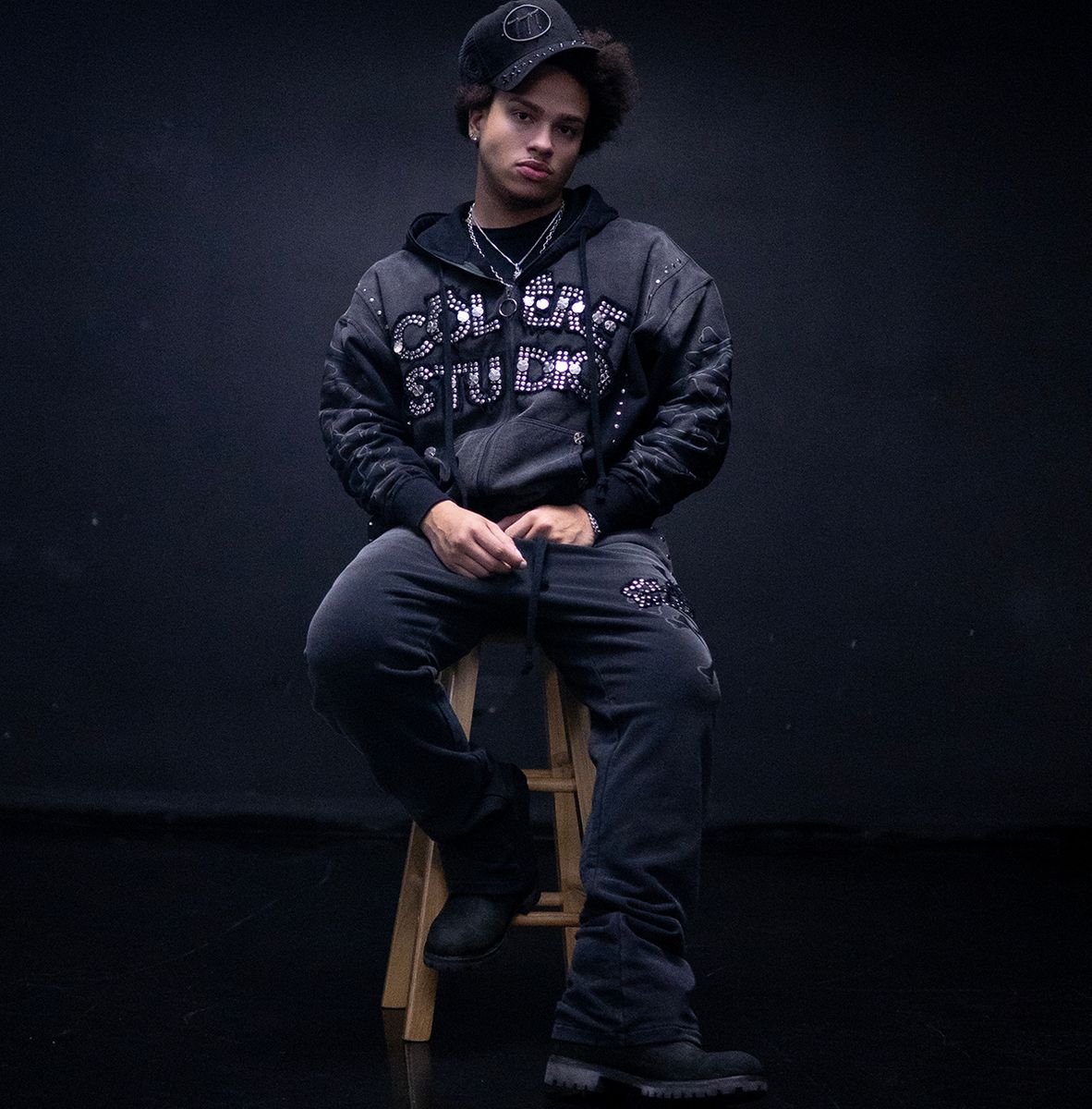 HUDSON Colere Bones Flair Jogger Black 620-BLACK