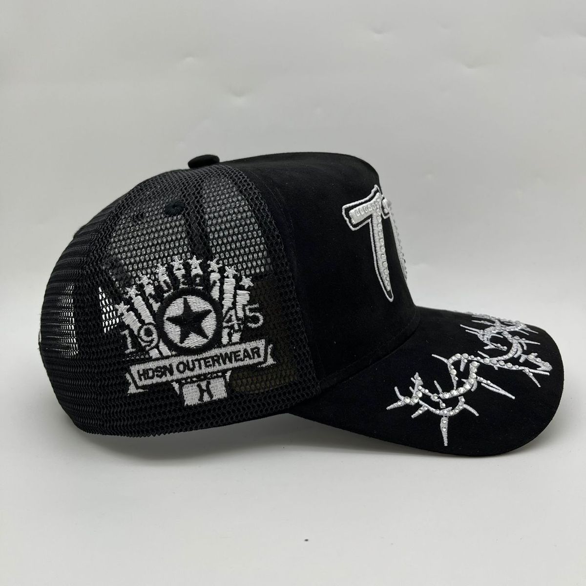 HUDSON V2 DIAMOND 777 SUEDE TRUCKER (CD0360) BLK/WHT