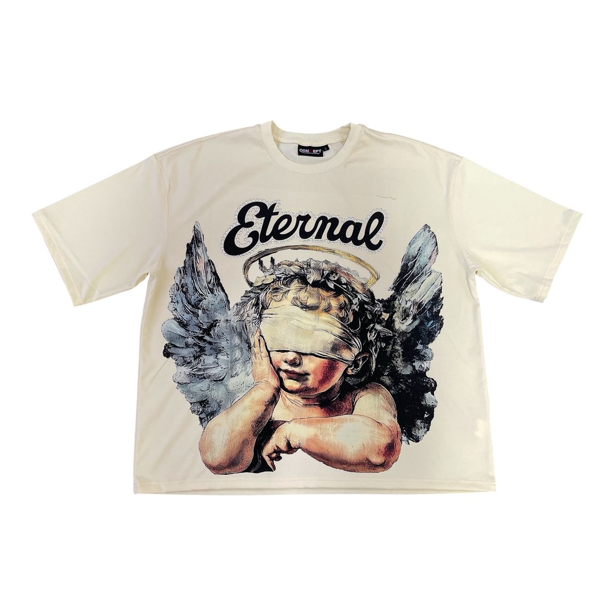 Concept "Eternal" Boxy Tee- Bone (CONT_23)