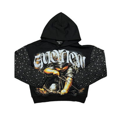 Mixed Emotion Archer Rhinestone Hoodie