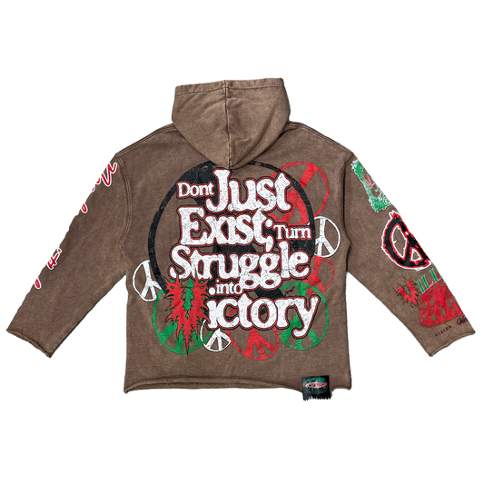 Village Forever Hoodie In Brown