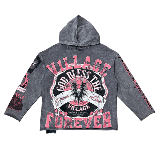 Village Forever Hoodie In Grey