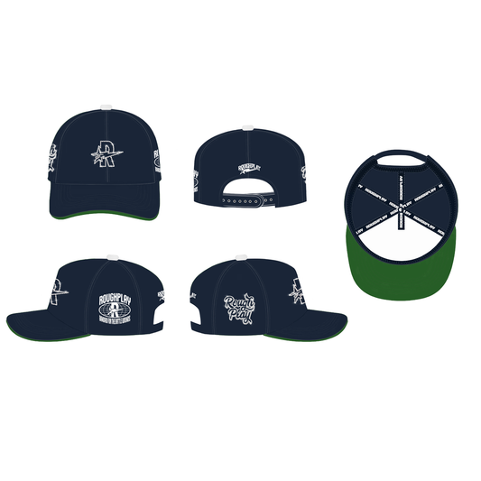RoughPlay SnapBack (NAVY X WHITE)