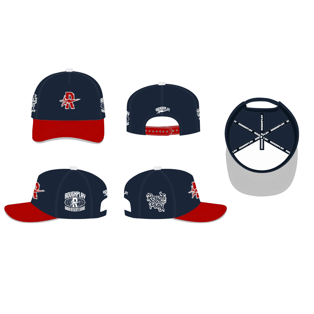 RoughPlay SnapBack (NVY X RED X WHT)