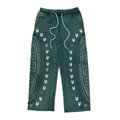 Village Chrome Panel Sweats In Green