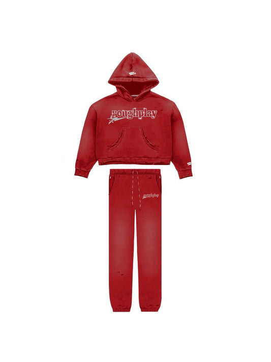 RoughPlay Sweat Suit (Red X White)