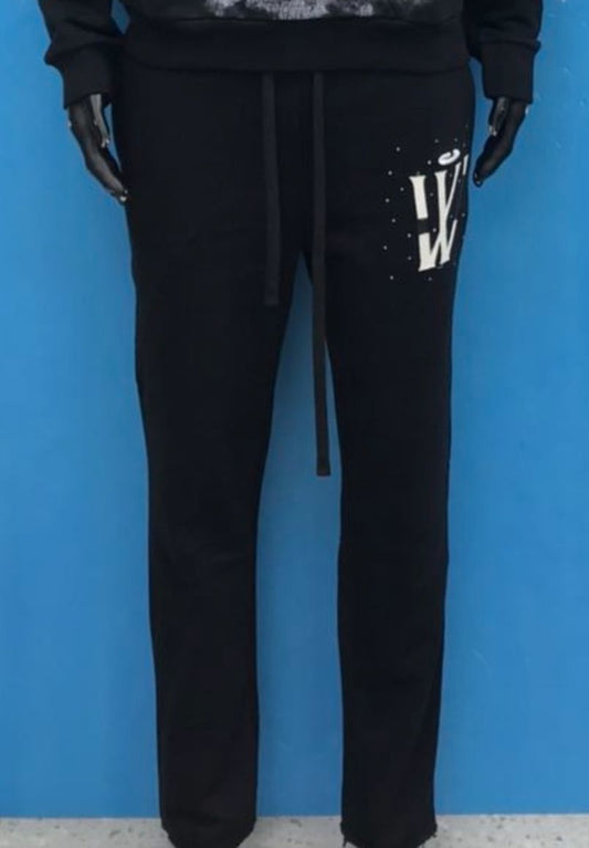MR WAVE WDS CUT AND SEW (BLACK) PANT (WDS-9P005A)