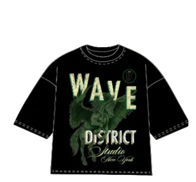 MR WAVE MYSTIC WAVE (BLACK) T SHIRT WDS-2T003A