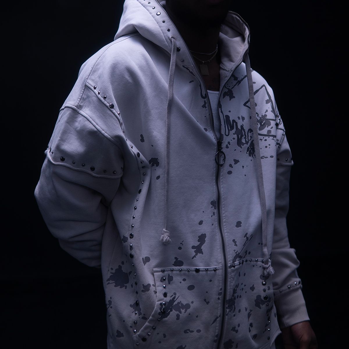 HUDSON PEACE ZIP UP HOODY (635)
