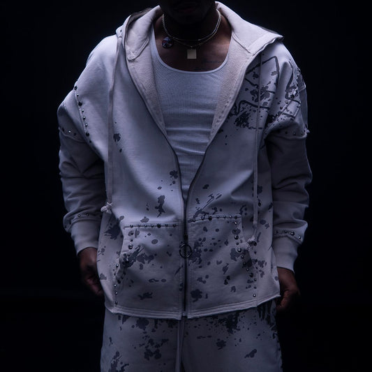 HUDSON PEACE ZIP UP HOODY (635)