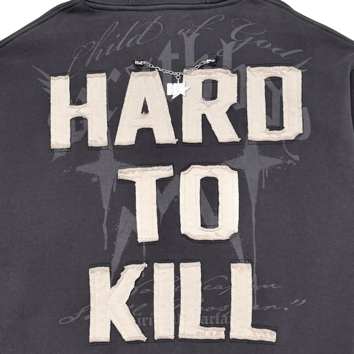 Wrathboy Hard to kill hoodie (WB05-618-BLK)