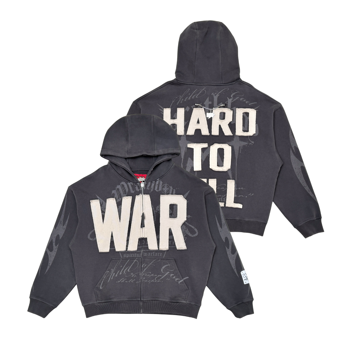 Wrathboy Hard to kill hoodie (WB05-618-BLK)