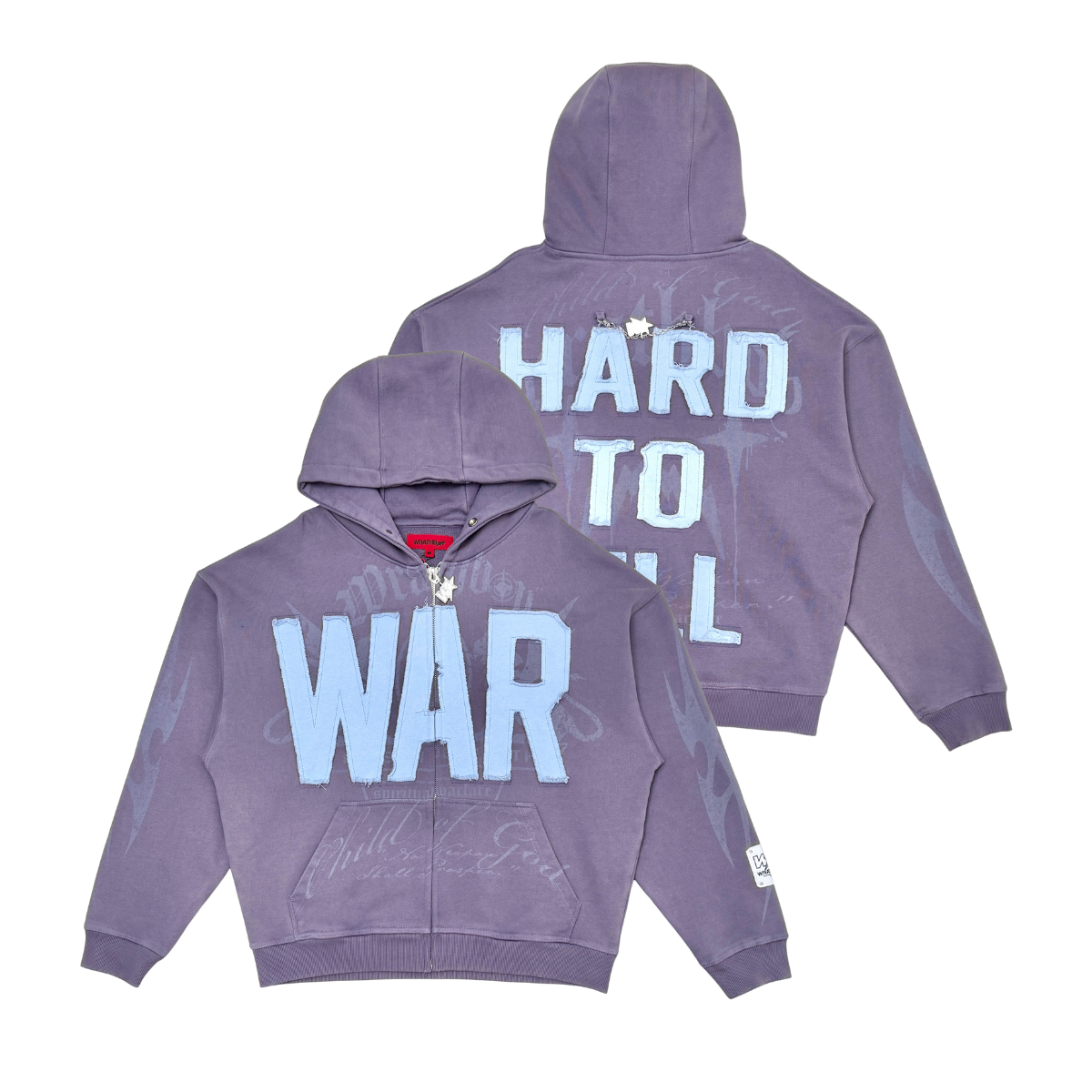 Wrathboy Hard to kill hoodie (WB05-618-PUR)