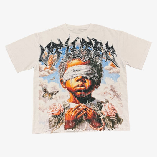 VTILTED "BLINDED" TEE (VB-03B) WHITE