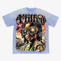 VTILTED "META" TEE (VB-22) BLUE JEAN