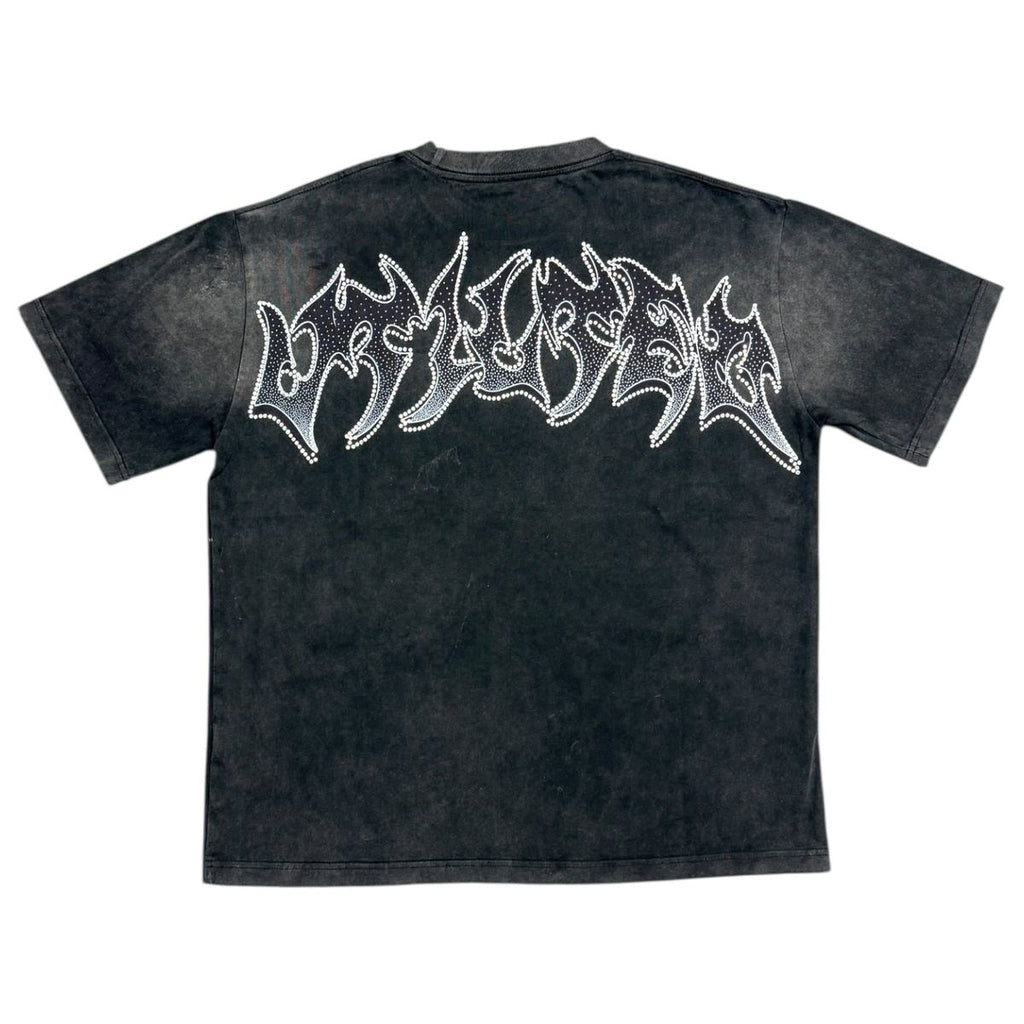 VTILTED "BLINDED" TEE (VB-03) BLACK WASH