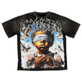 VTILTED "BLINDED" TEE (VB-03) BLACK WASH