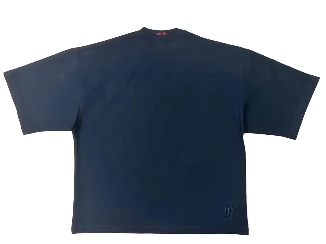 MR WAVE DISTRICT GLOBE (BLACK) OVERSIZED T SHIRT