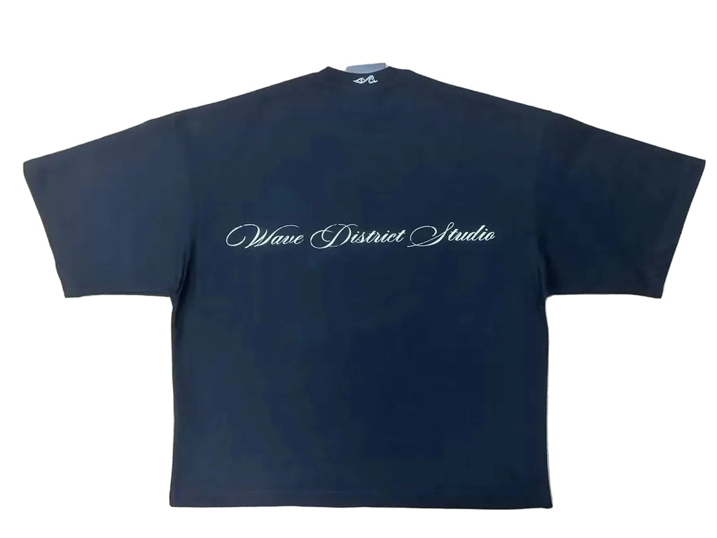 MR WAVE DISTRICT GOTHAM (BLACK) OVERSIZED TEE WDS-2T008U