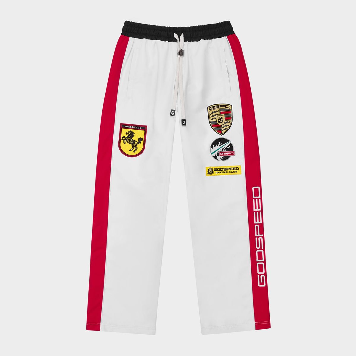 GodSpeed GRC TrackPants (White/Blk/Red)