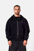 Sixth June heavy coton zipup hoodie 25910-black
