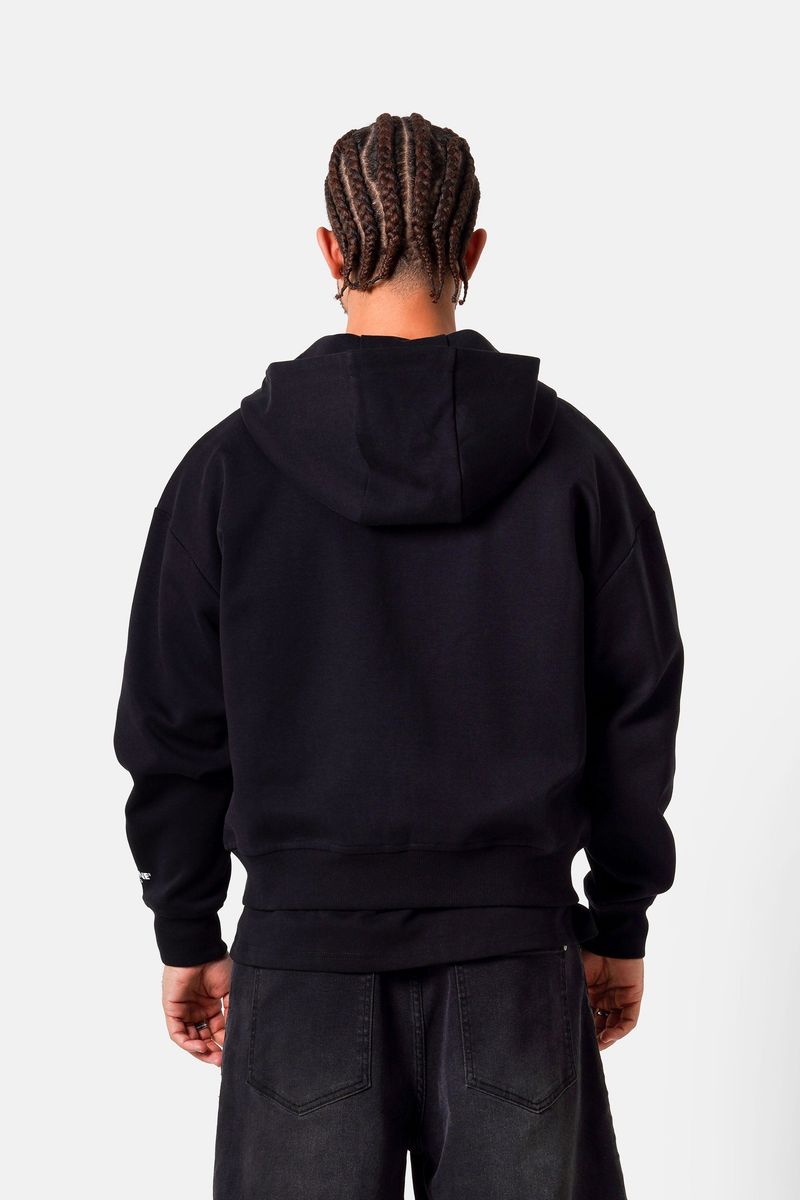 Sixth June heavy coton zipup hoodie 25910-black