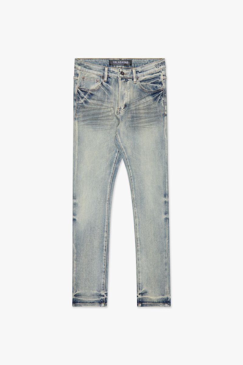VALABASAS "MR. FLEX" SKINNY DENIM (VLBS-VJ1-002)LT. BLUE WASHED