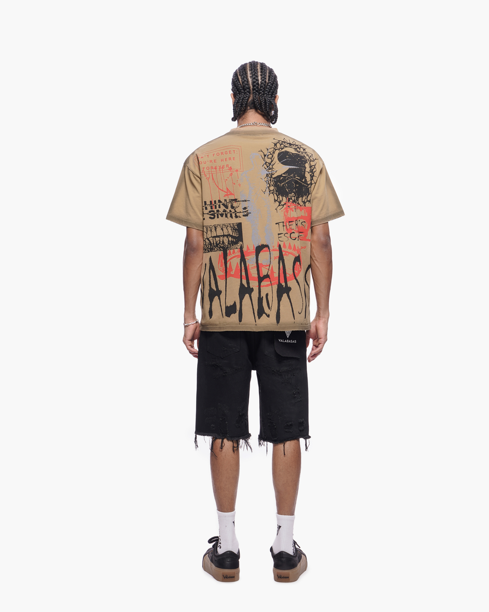 VALABASAS "CLIPPED" DENIM SHORTS (VLBS-VSH2-1034)