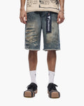 VALABASAS "CLIPPED" DENIM SHORTS (VLBS-VSH2-1034)