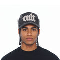 CULT MESH BACK TRUCKER CURVED VISOR "OLD ENGLISH CRYSTAL LOGO " (626BC-CH71A)