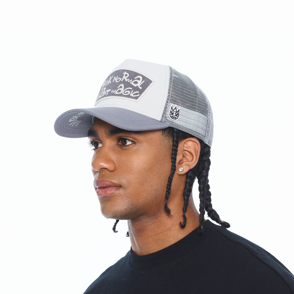CULT MESH BACK TRUCKER CURVED VISOR " FXXK NORMAL , I WANT MAGIC " (626BC-CH67A)