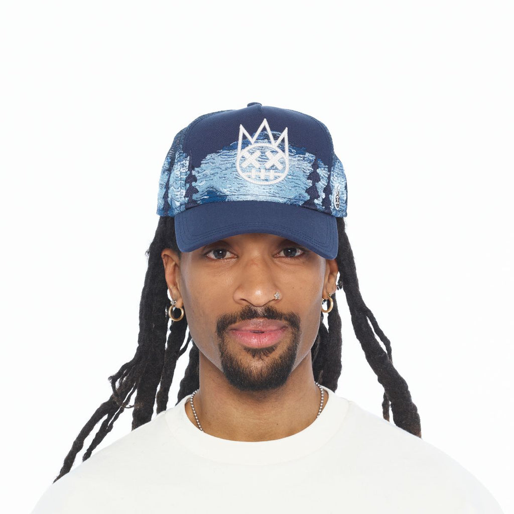 CULT MESH BACK TRUCKER CURVED VISOR " MOUNTAINS" (626BC-CH60A)