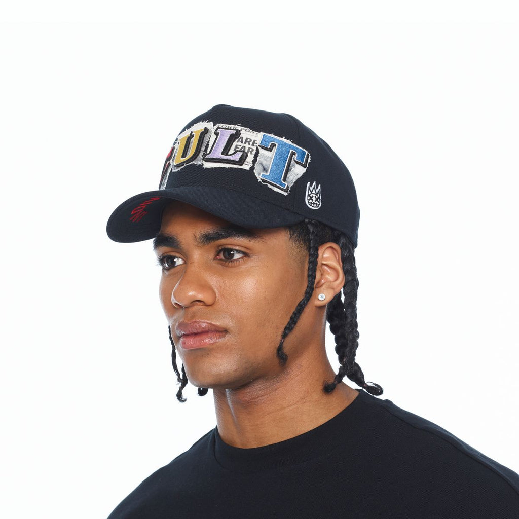 CULT MESH BACK TRUCKER CURVED VISOR " CULT NEWSPRINT" (626BC-CH56A)