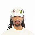 CULT MESH BACK TRUCKER CURVED VISOR " MULTI LOGO" (626BC-CH50A)