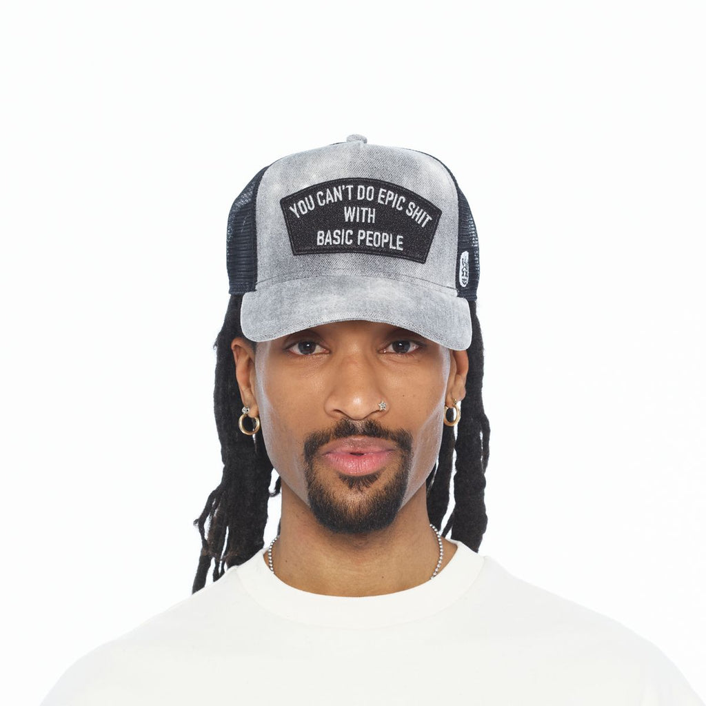 CULT MESH BACK TRUCKER CURVED VISOR " CANT DO EPIC SHIT" (626BC-CH47A)