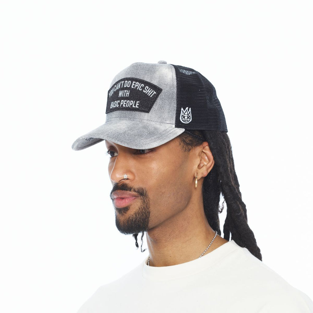 CULT MESH BACK TRUCKER CURVED VISOR " CANT DO EPIC SHIT" (626BC-CH47A)