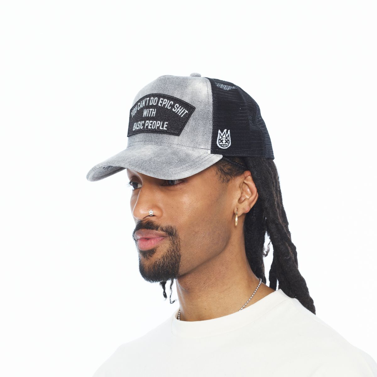 CULT MESH BACK TRUCKER CURVED VISOR " CANT DO EPIC SHIT" (626BC-CH47A)