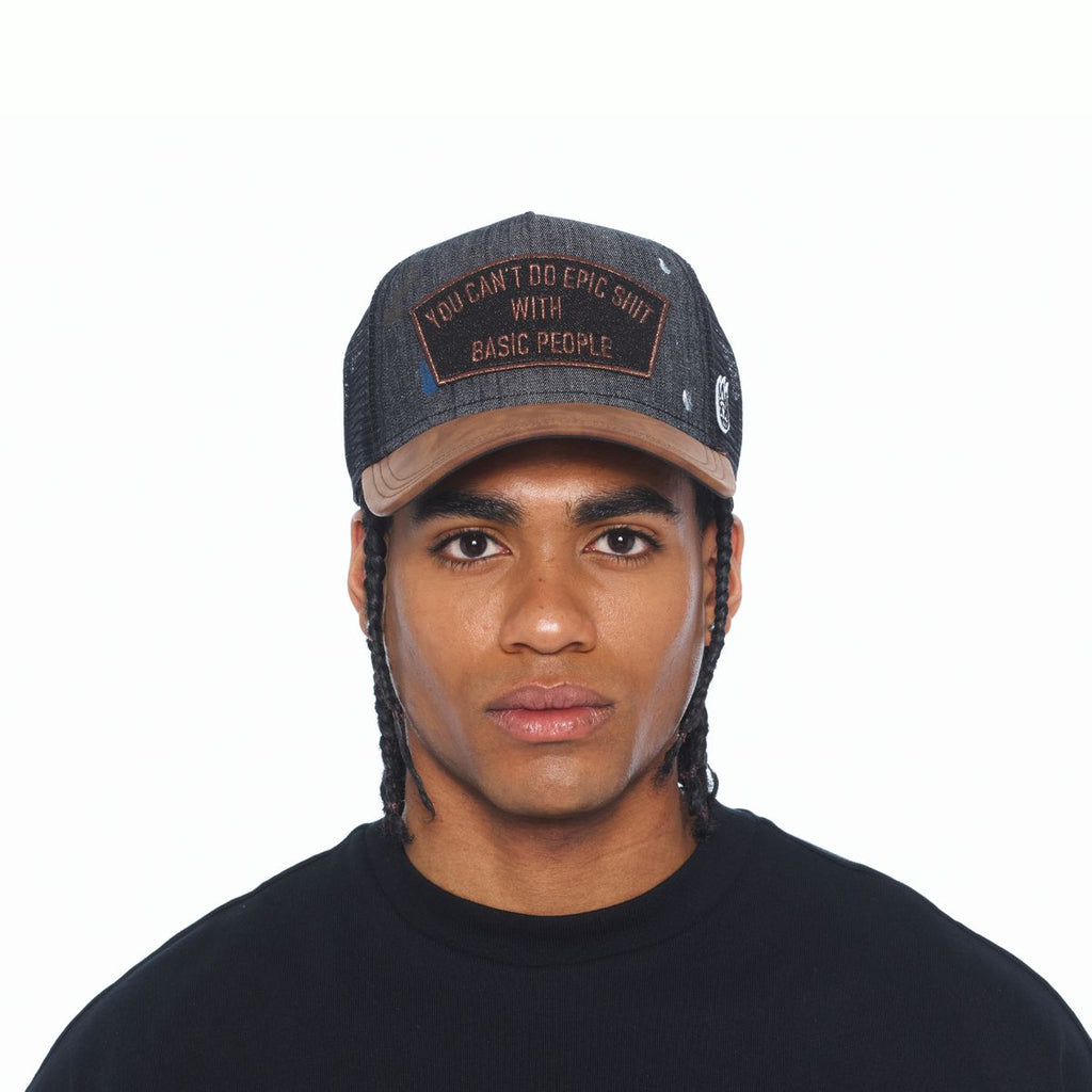CULT MESH BACK TRUCKER CURVED VISOR " CANT DO EPIC SHIT" (626BC-CH46A)