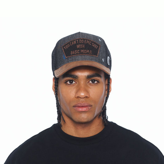 CULT MESH BACK TRUCKER CURVED VISOR " CANT DO EPIC SHIT" (626BC-CH46A)