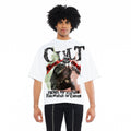 CULT BOXY OVERSIZED FIT 260 GRAMS COTTON JERSEY SHORT SLEEVE CREW NECK TEE " CULT ANARCHY"