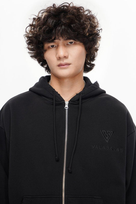 Valabasas Mr Fleece Zip Up - Black