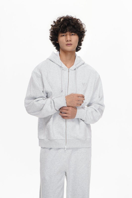 Valabasas Mr Fleece Zip Up - Light Grey