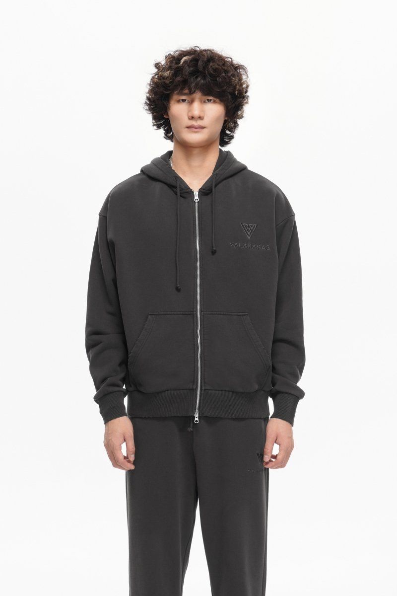 Valabasas Mr Fleece Zip Up - Grey